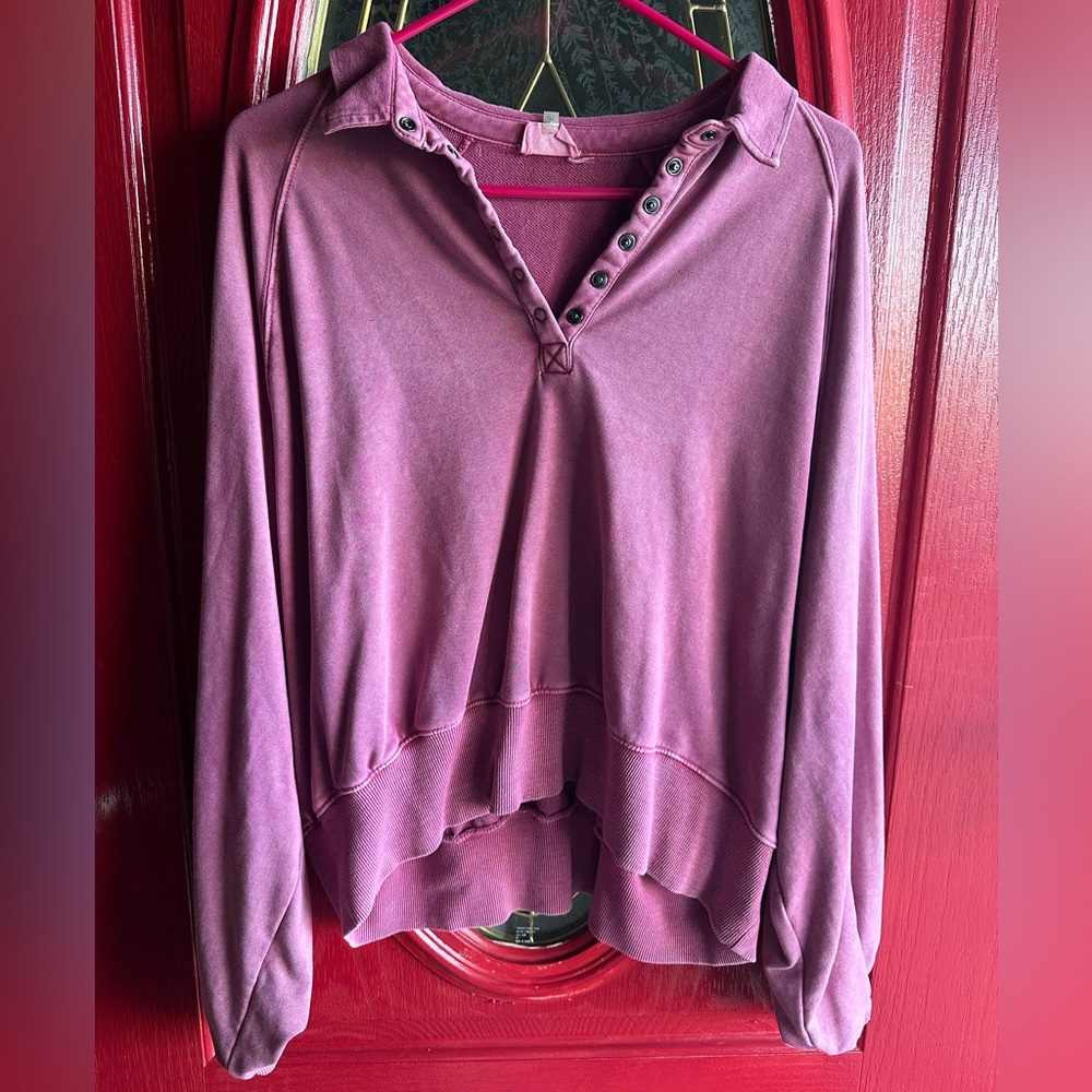 Peach Love Fuchsia Pullover